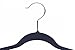 J.S. Hanger Soft Matte Space-Saving Clothes Hangers for Shirt, Non-slip, Black, 20-Pack