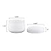 White 4 Ounce Plastic Jar Containers, 24 Pack of Storage Jars Inner and Outer Lid By Stalwart- For Travel, Cosmetic, Liquid, Makeup, Organization