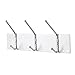 Safco Products 4161 Wall Rack Coat Hook, 3 Hook, Silver