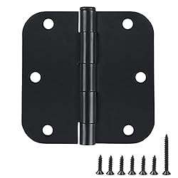 3 Pack Black Door Hinges for Doors 3 1/2 Interior