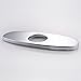 KES 6-Inch Sink Faucet Hole Cover Deck Plate Escutcheon for Bathroom or Kitchen Single Hole Mixer Tap, Polished Chrome, PEP1S15