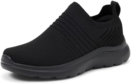 Lightweight Slip On Athletic Shoes with Breathable Woven Fabric and Air Cushion Amazon.com | Women Mesh Air Cushion Orthopedic Diabetic  main image 3