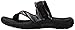 Skechers Women's Reggae Brush Strokes Flip Flop, Black/Grey, 7 M US