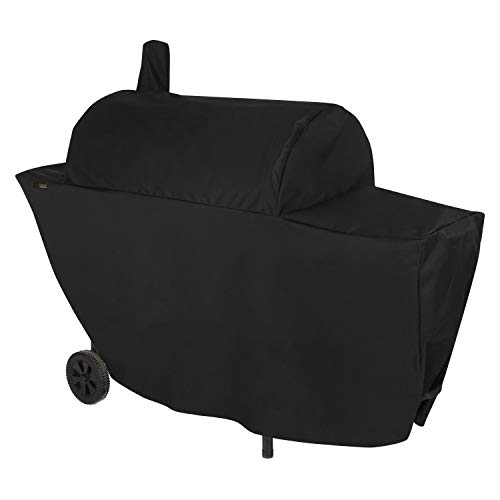 Modern Leisure 2981 Chalet Chimney Smoker BBQ Charcoal Grill Cover (67 L x 26 D x 50 H inches) Waterproof, Black