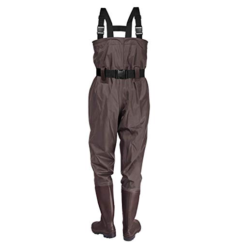 KOMEX Chest Waders Upgrate Fishing Boots Waders Hunting Bootfoot with Wading Belt Waterproof Boots Breathable Nylon and PVC Wading Boots for Men and Women ( (Renewed) - Thumbnail 5