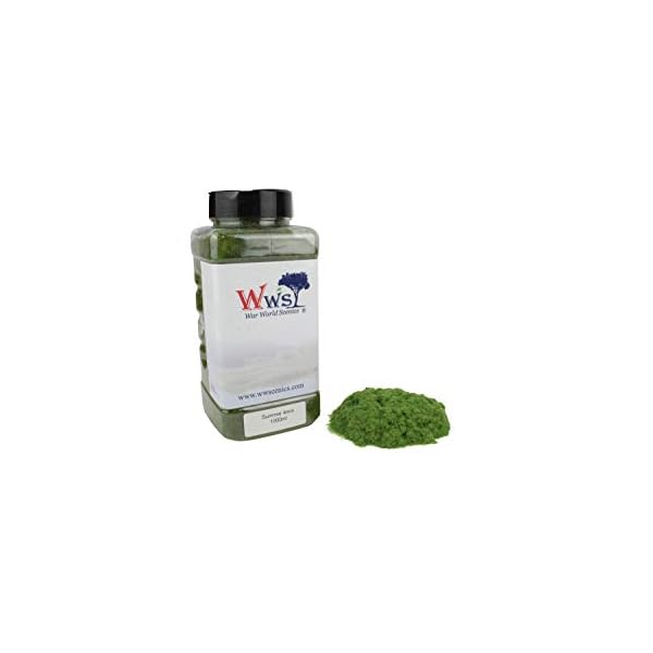 WWScenics | 6mm Sommer Statische Grasfasern | 1000ml | WSG6-018 | Streugras für Modellbahn und Modellbau