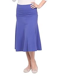 Falda skater casual modesta hasta la rodilla kosher para dama