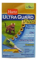 Hartz 5 Pound UltraGuard Pro Flea & Tick Drops For Cats