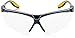 Uvex S3520D Genesis X2 Safety Eyewear, Black and Yellow Frame, Clear Dura-Streme Hardcoat/Anti-Fog Lens