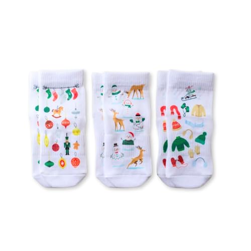squid socks Polyester Socks | 0-6M, 6-12M, 12-24M, & 2T-3T | Grip Socks that Stay On | As Seen on Shark Tank | Cheer