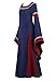 Parlsdy Womens Irish Medieval Dress Renaissance Costume Retro Gown Cosplay Costumes Fancy Long Dress Navy-L