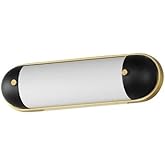 Capsule - 11W 1 CCT Selectable LED Bath Vanity-5 Inches Tall and 18 Inches Wide-Black/Natural Aged Brass Finish
