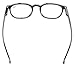 Eyekepper Retro Reading Glasses for Women Reading +0.75 Black Frame Mens Readers Eyeglasses