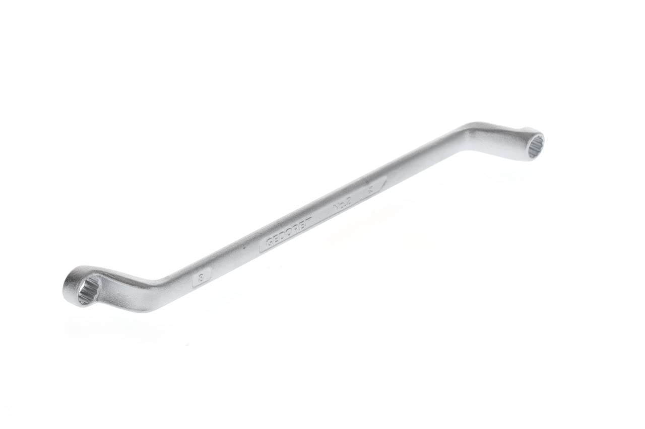 GEDORE Double-ended ring spanner, AF 7+8 mm, Offset, 5° angled, Slender, Bi-hex, UD profile, Spanner, 2 7X8