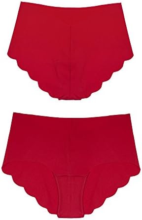 Drama Queen Women's Invisible Boyshort Panty(Large, Red)