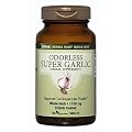 GNC Herbal Plus Odorless Super Garlic, 1100mg, Vegetarian Tablets, 100 ea