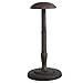 MyGift 13-Inch Dome Shaped Hat Rack Stand and Wig Display Holder in Antique Brown Wood Finish