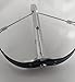 HHFC Stainless Steel Metal Jewelry Outdoor Toy Decompression Toy (Silver)