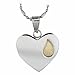 R.H. Jewelry Stainless Steel Sentiment Pendant Necklace, Memorial Heart Pendant Necklace