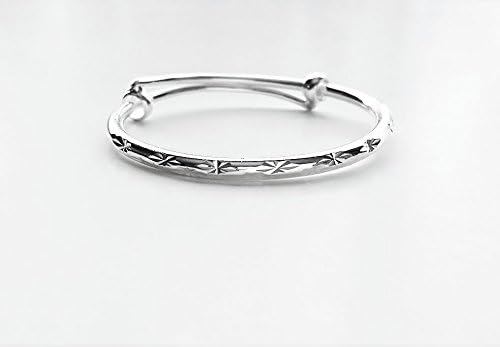 New 925 Sterling Silver Baby/Infant Anklet-Baby Bracelet- (B-50) Two Function: can use it as Anklet or Bracelet-Decoration of Our Anklet May Vary Based on Different Shipment!