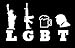 LGBT Liberty Guns Beer Trump- 5