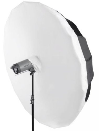 Walimex pro Reflexschirmdiffusor 180cm Weiß - Softbox-Effekt, Ideal für Porträt-, Produkt- und Still-Life-Fotografie, Geringes Packmaß, Inkl. Transporttasche