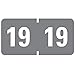 Smead ETYJ Color-Coded Year Labels, 2019, Gray, 500 per Labels Roll (68319)