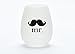 Urmelody Mr. and Mrs. Outdoor Wedding Parties Unbreakable Stemless Silicone Wine Glasses Food Grade Clear Silicone & Dishwasher Safe Set of 2 Rubber Beer Drinking Cups (1 pair)