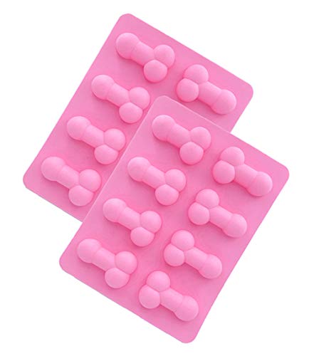 Ucity 2 Pcs Funny Ice Cube Tray Silicone Candy Chocolate Mold Soap Maker for Bachelorette Party Favors by Ucity