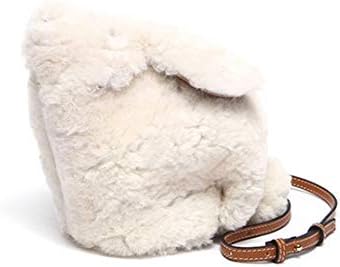 Ladies Real Fur Puses and Handbag Cute Rabbit Ear Bag for Women Girls