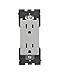 Leviton RER15-PG Renu Tamper-Resistant Outlet, 15-Amp, 125VAC, Pebble Grey