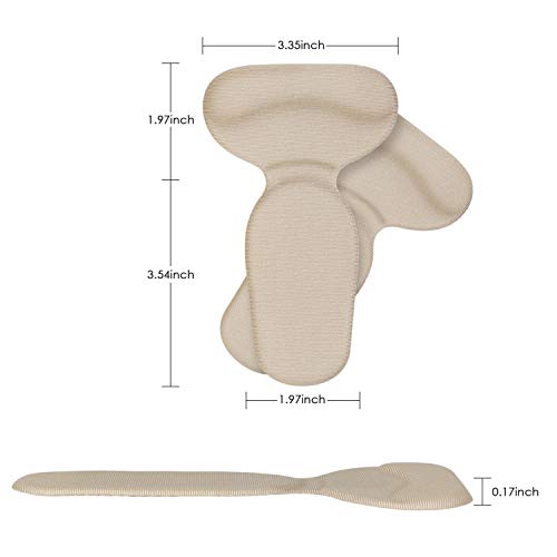 Heel Cushion Inserts for Women and Men, Adhesive Silicone Shoe Pads, Heel Grips Liner Protectors for High Heels, Loose Shoes, Flats - Thumbnail 6