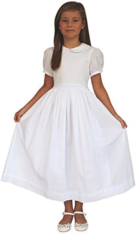 Strasburg Children Girls' Mary Communion Dress White Girl Baptism Gown (6x)