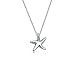 Bling Jewelry Hawaii Ocean Sea Tropical Beach Vacation Nautical Starfish Pendant Necklace For Women Teens .925 Sterling Silver
