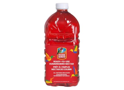 More Birds All-Natural Red Ready-to-Use Hummingbird Nectar – 64 fl oz