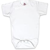 Laughing Giraffe Baby Short Sleeve One piece bodysuit 100% Polyester Sublimation Blank White