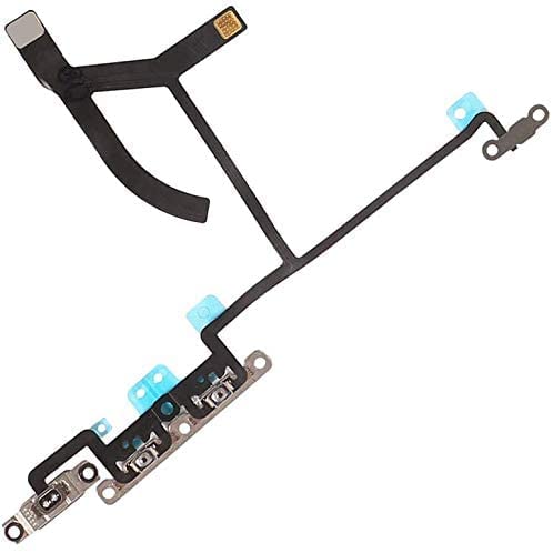 TPhaelay OEM Volume Button Control Flex Cable Replacement for iPhone Xs Max 6.5 inch Mute Button Volume Connector Silent Switch Pre-Installed Metal Bracket Holder