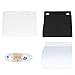 Xjamus Portable Mini Light Box Kit,Folding Photo Studio Lightbox Photography Shooting Tent Kit with LED Lights and Two Background