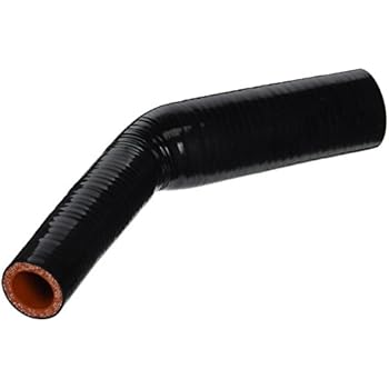 5//8  3//4 ID HPS HTSER45-062-075-BLK Silicone High Temperature 4-ply Reinforced 45 degree Elbow Reducer Coupler Hose Black 2.5 Leg Length on each side 100 PSI Maximum Pressure