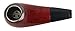Mantello Royal Small Tobacco Pipe (Red Burl, 3.5 Inch)