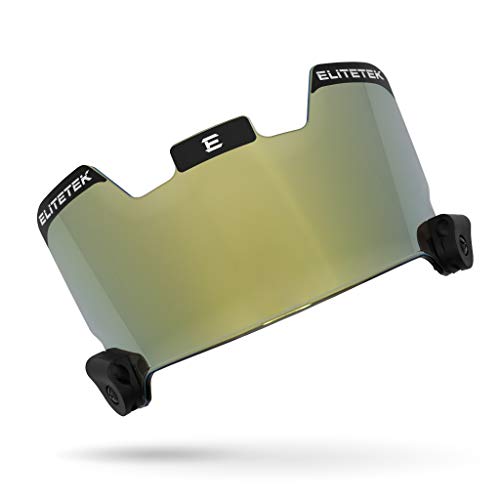 EliteTek Blue Football Visors for Helmet Tinted Fits Kids/Youth & Adult Eye Protection