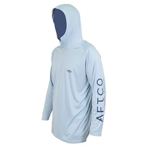 AFTCO Samurai Hooded Performance Long Sleeve Shirt Fishing Shirts Now