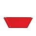 Creative Converting Square Plastic Bowls, One Size, Red