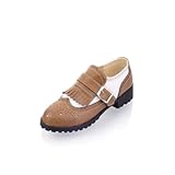 Charm Foot Fashion Womens Low Heel Casual Shoes Oxfords Shoes