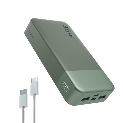 NOBIS Power Bank, Powerbank 20000mAh, 45W Externe Handyakkus Schnellladen