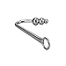 Beauty7 Premium Stainless Steel Anal Hook Bondage Hook with 1.2″ Triple Ball End for BDSM Rope Anus Butt Plug Hook Unisex Fetish Game Sex Toythumb 4