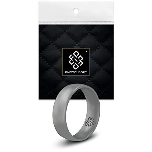 Breathable Silicone Wedding Rings for Men & Women | Black Rose Gold Silver Blue Red Rubber Wedding Bands for Him & Her Size 4, 5, 6, 7, 8, 9, 10, 11, 12, 13, 14, 15, 16