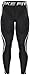 New 011 Skin Tights Compression Leggings Base Layer Black Running Pants Mens