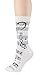 Foot Traffic Novelty Socks, Cute Music-Themed Socks that Rock, Sizes 4–10