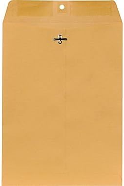Staples Clasp Close Envelopes, 9 x 12 Inch, Great for Filing, Storing, Mailing Documents, 250-Pack, Brown
